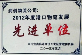 宜宾港港口物流发展先进单位